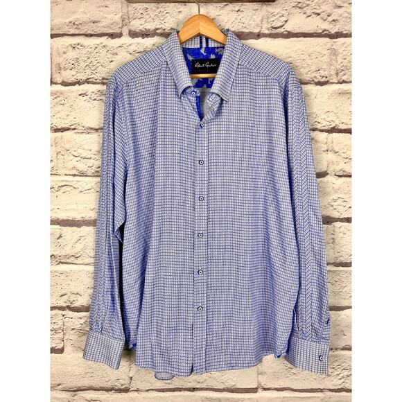 ROBERT GRAHAM Men's‎ 2XL Modern Americana Geometrical Tailored Fit Button Shirt - Picture 9 of 9